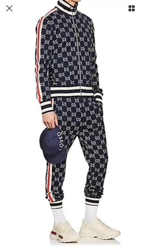 gucci jacquard tracksuit for sale|Gucci tracksuit technical.